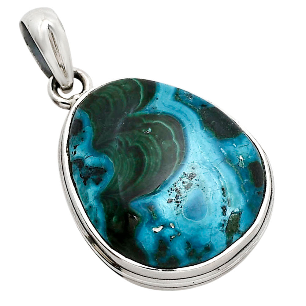 Azurite In Malachite Pendant P-1124 SDP158515