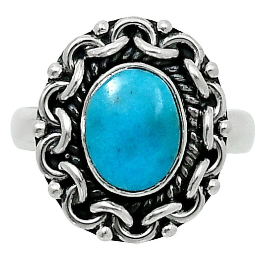 Premium Sleeping Beauty Turquoise Ring size-6 R-1667 27-ER11256