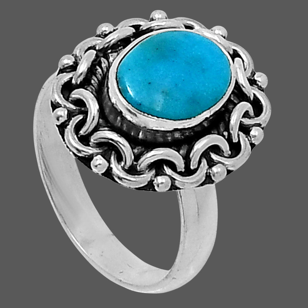 Premium Sleeping Beauty Turquoise Ring size-6 R-1667 27-ER11256