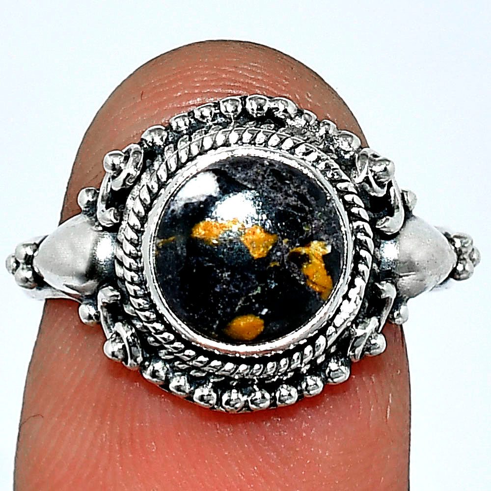 Natural Indian Blanket Jasper Ring size-7.5 R-1291 SDR238707