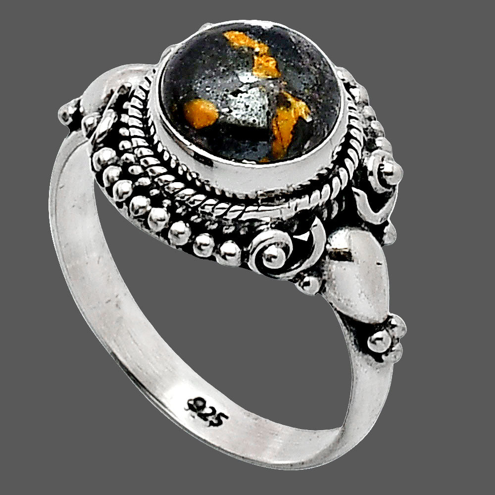 Natural Indian Blanket Jasper Ring size-7.5 R-1291 SDR238707